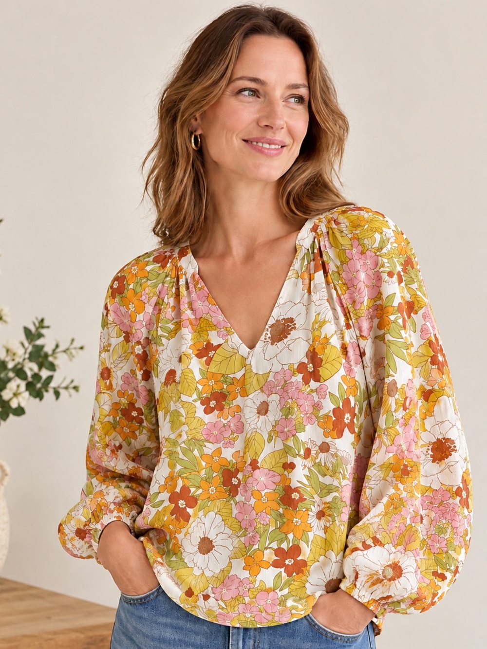 🎉5 for $45🎉 BTFBM top blouse shirt size L